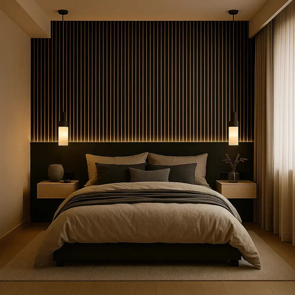 Flexible Akustik-Lamellenplatte – 270 × 110 cm