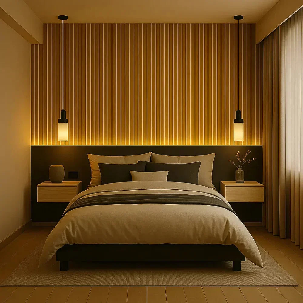 Panel acústico de láminas flexible – 270 × 110 cm