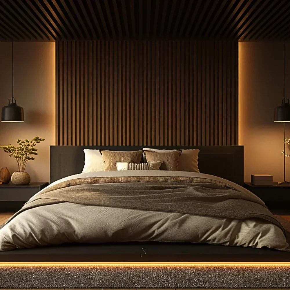 Panel acústico de láminas flexible – 270 × 110 cm