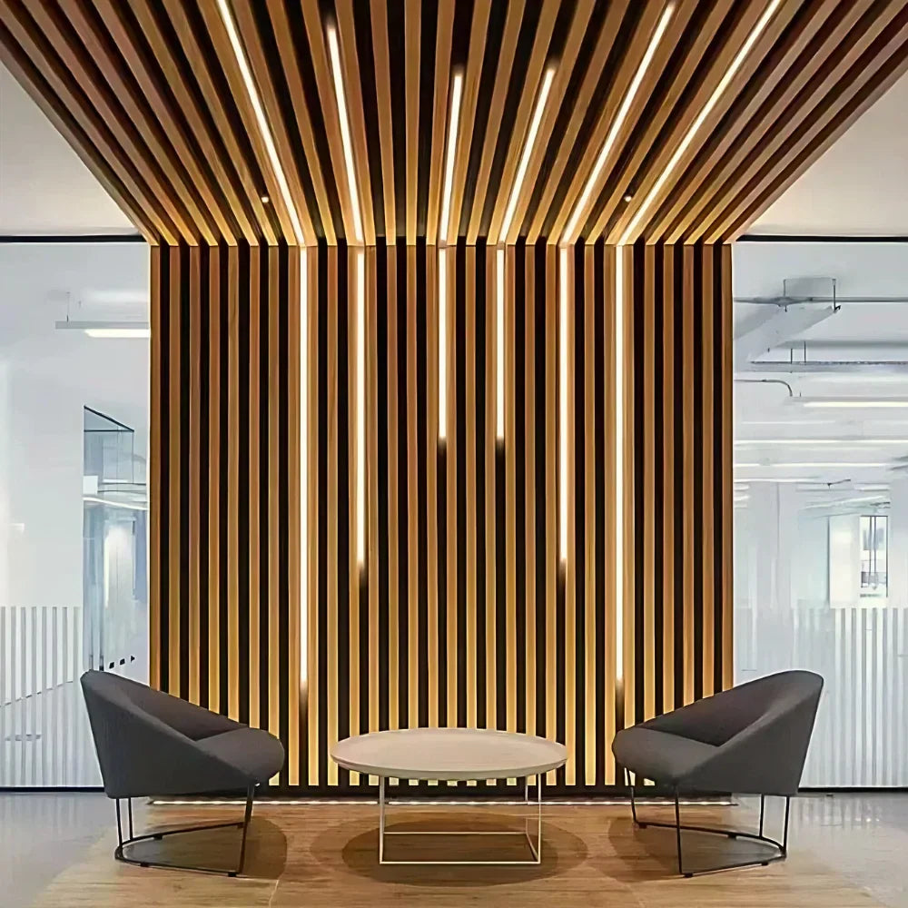 Flexible Akustik-Lamellenplatte – 270 × 110 cm 